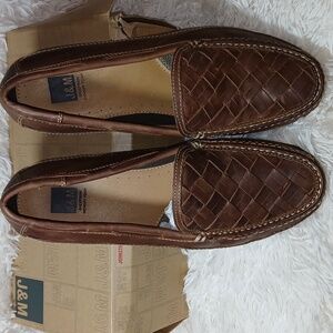 Mens Leather Loafers Size 12M J&M Johnston & Murphy